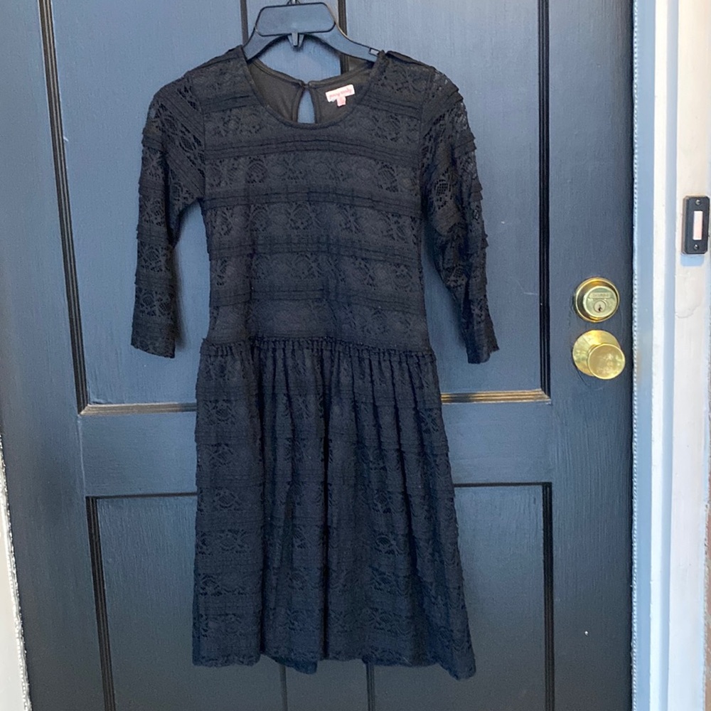Penny Candy by Downeast Girls Black Lace Dress size 12